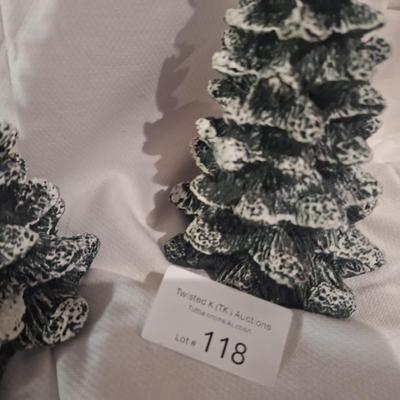 decorative christmas trees for your village displays