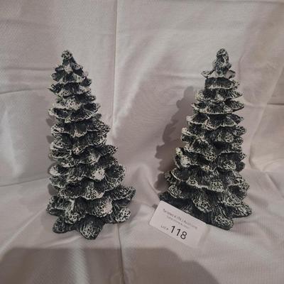 decorative christmas trees for your village displays