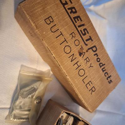 vintage button Holer