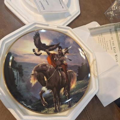 Decorative plate with certificate: Spirit of the East wind