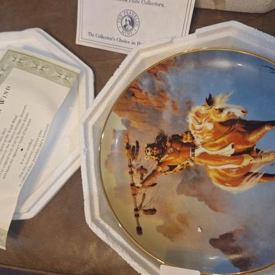 Spirit of the South wind decorative plate from Franklin mint