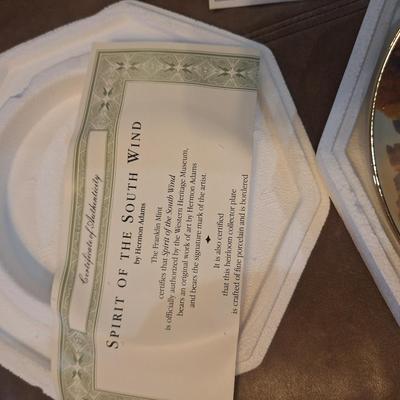 Spirit of the South wind decorative plate from Franklin mint