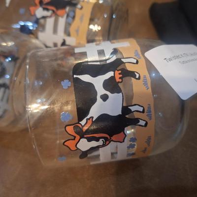 Cow drinking glasses