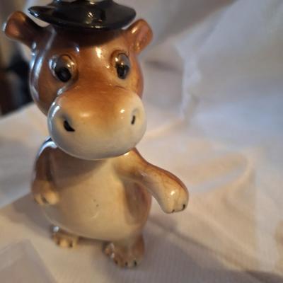walking Hippo salt and pepper shakers- holding hands