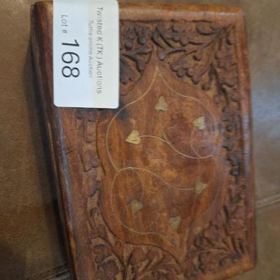 wooden boxes of trinkets