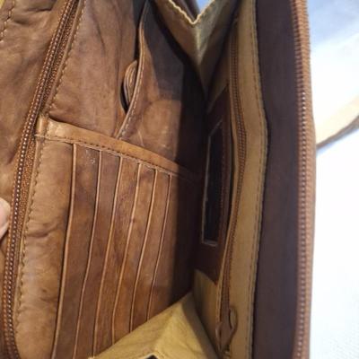 Wilson leather handbag, this is a small crossbody bag with organizer pockets