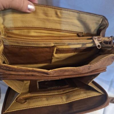 Wilson leather handbag, this is a small crossbody bag with organizer pockets