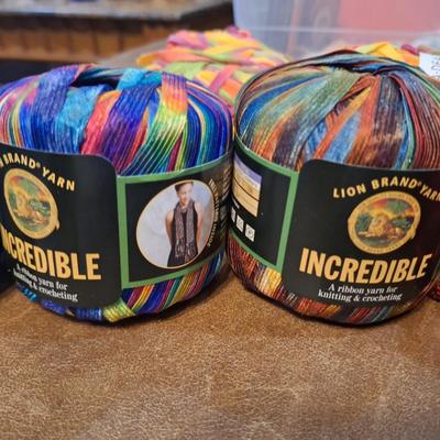 yarn bundle - mostly ribbon yarn