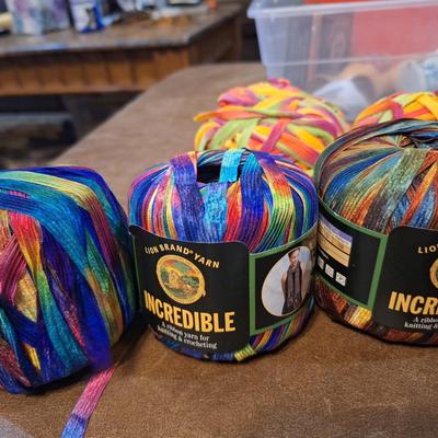 yarn bundle - mostly ribbon yarn