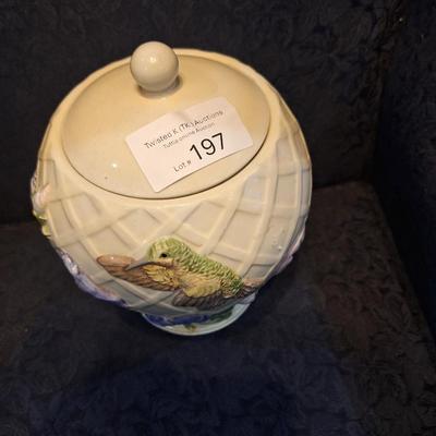 hummingbird cookie jar