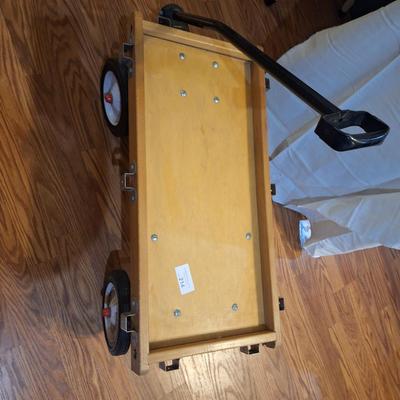 small wooden wagon