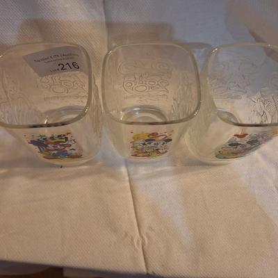 Disney collectible drinking glasses