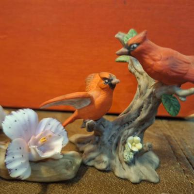 porcelain bird figurines