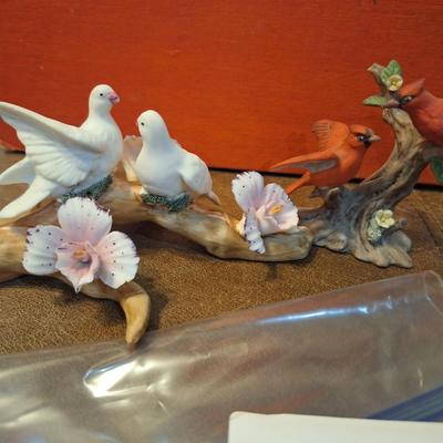 porcelain bird figurines