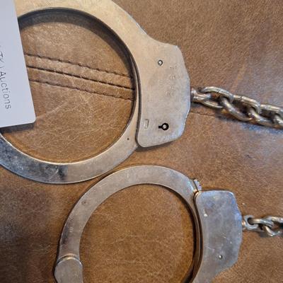 handcuffs and leg cufs with chain, NO keys
