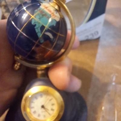 tiny globe clock