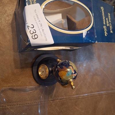 tiny globe clock