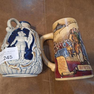 decorative mugs or bottles