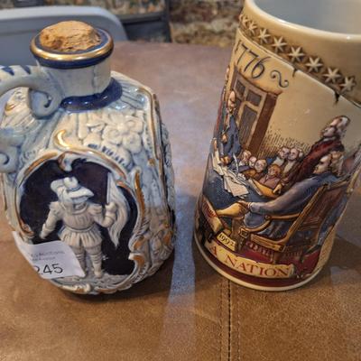 decorative mugs or bottles
