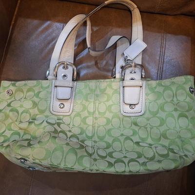 fabric coach handbag