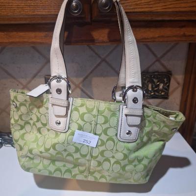 fabric coach handbag