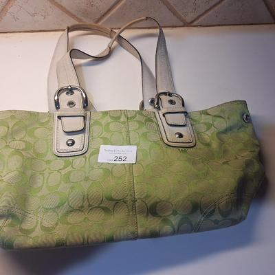 fabric coach handbag