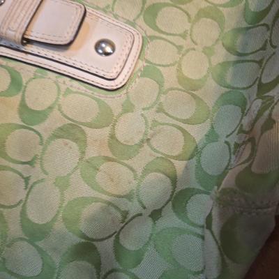 fabric coach handbag