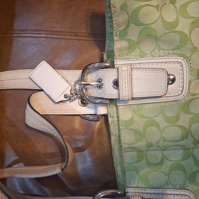fabric coach handbag