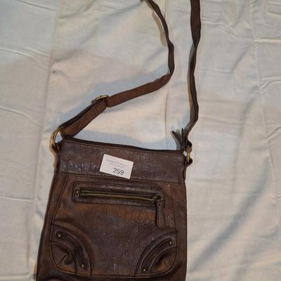 brown cross body handbag