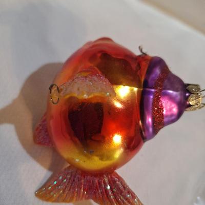 glass fish ornament