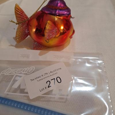 glass fish ornament