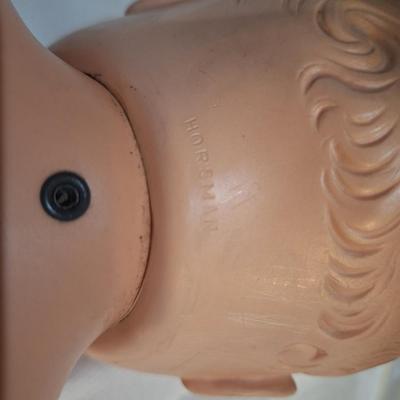 large vintage baby doll with eyes that open and close