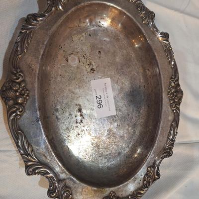 silverplated platter