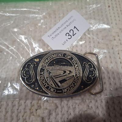 Dept of Transportation belt buckle