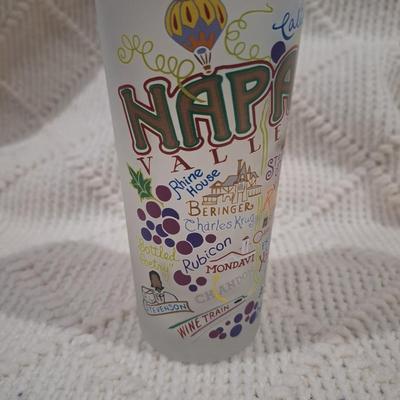 Napa Valley drinking glass