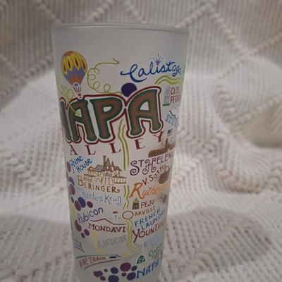 Napa Valley drinking glass