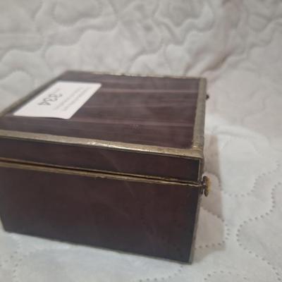 slag glass box- damaged hinged