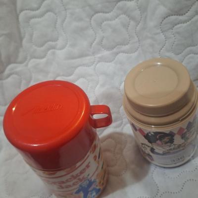 Cracker Jack and Alladin thermoses
