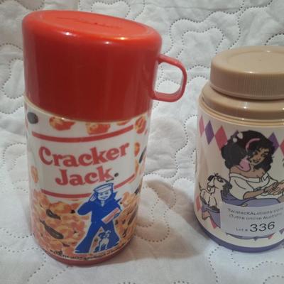 Cracker Jack and Alladin thermoses