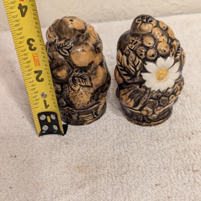 Flower and fruit salt and pepper shaker