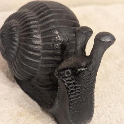 Cast Aluminum snail sculpture art deco piece