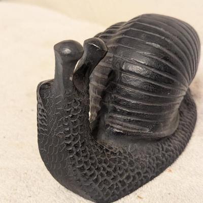 Cast Aluminum snail sculpture art deco piece