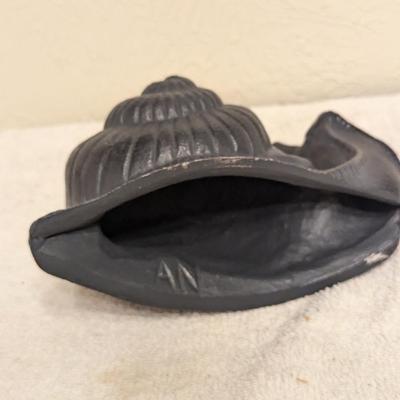 Cast Aluminum snail sculpture art deco piece