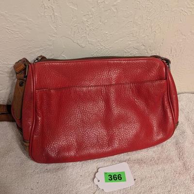 Liz Claiborne Red leather purse handbag clutch