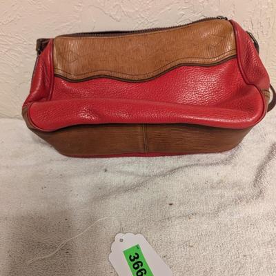 Liz Claiborne Red leather purse handbag clutch