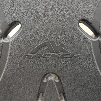 Black Plastic Rocking Chair