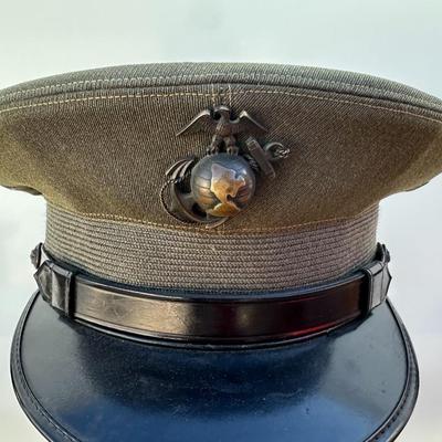 VINTAGE U.S. MARINE CORPS OFFICER DRESS HAT