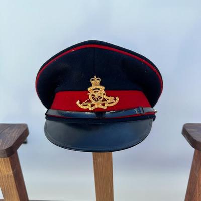 VINTAGE BRITISH ROYAL ARTILLERY OFFICERS DRESS CAP