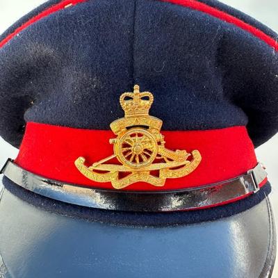 VINTAGE BRITISH ROYAL ARTILLERY OFFICERS DRESS CAP