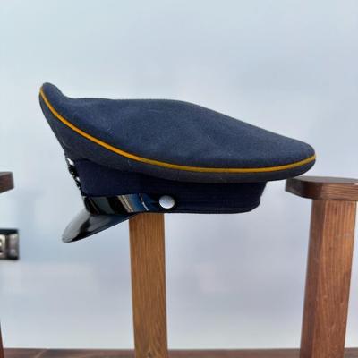VINTAGE GERMAN AIR FORCE PEAKED VISOR CAP